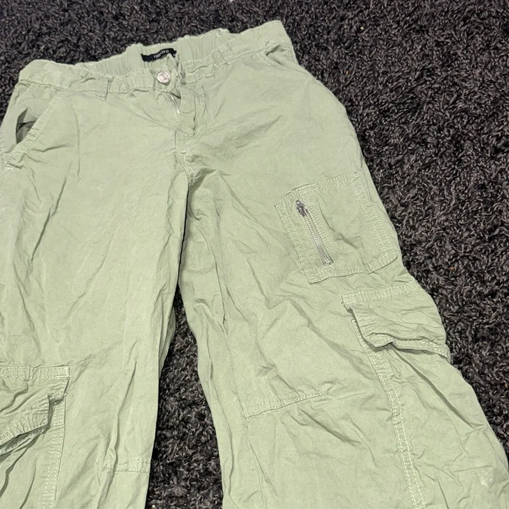 Light Green Cargo Pants - Picture 3 of 6